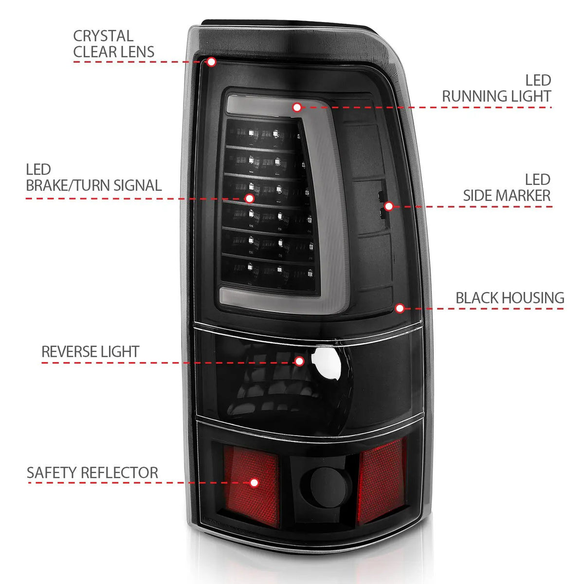 Tail Light Assembly by ANZO USA
