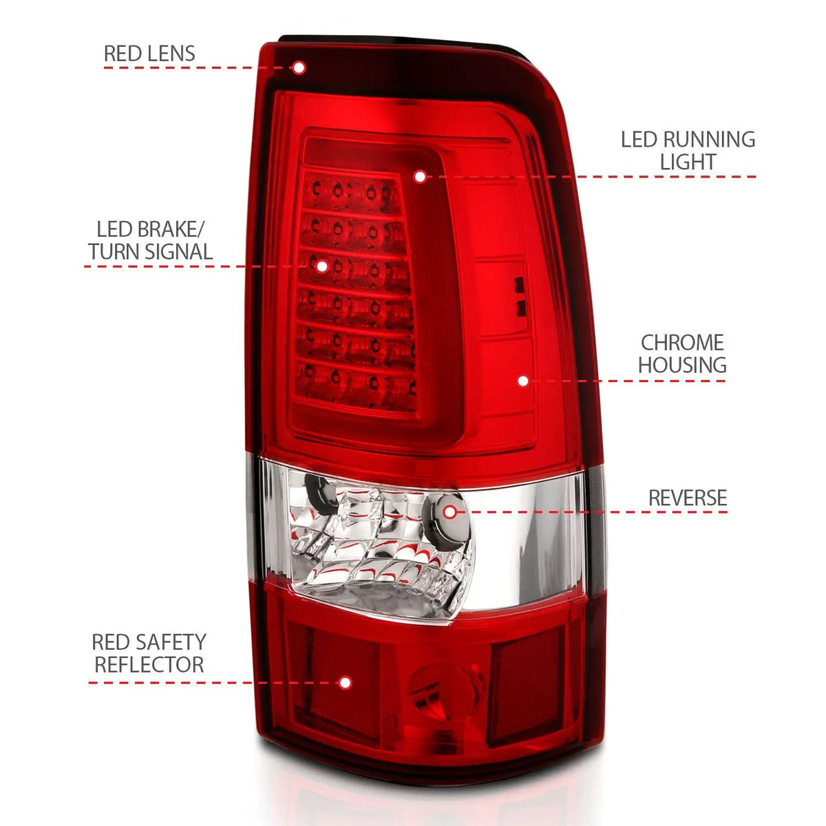 Tail Light Assembly by ANZO USA