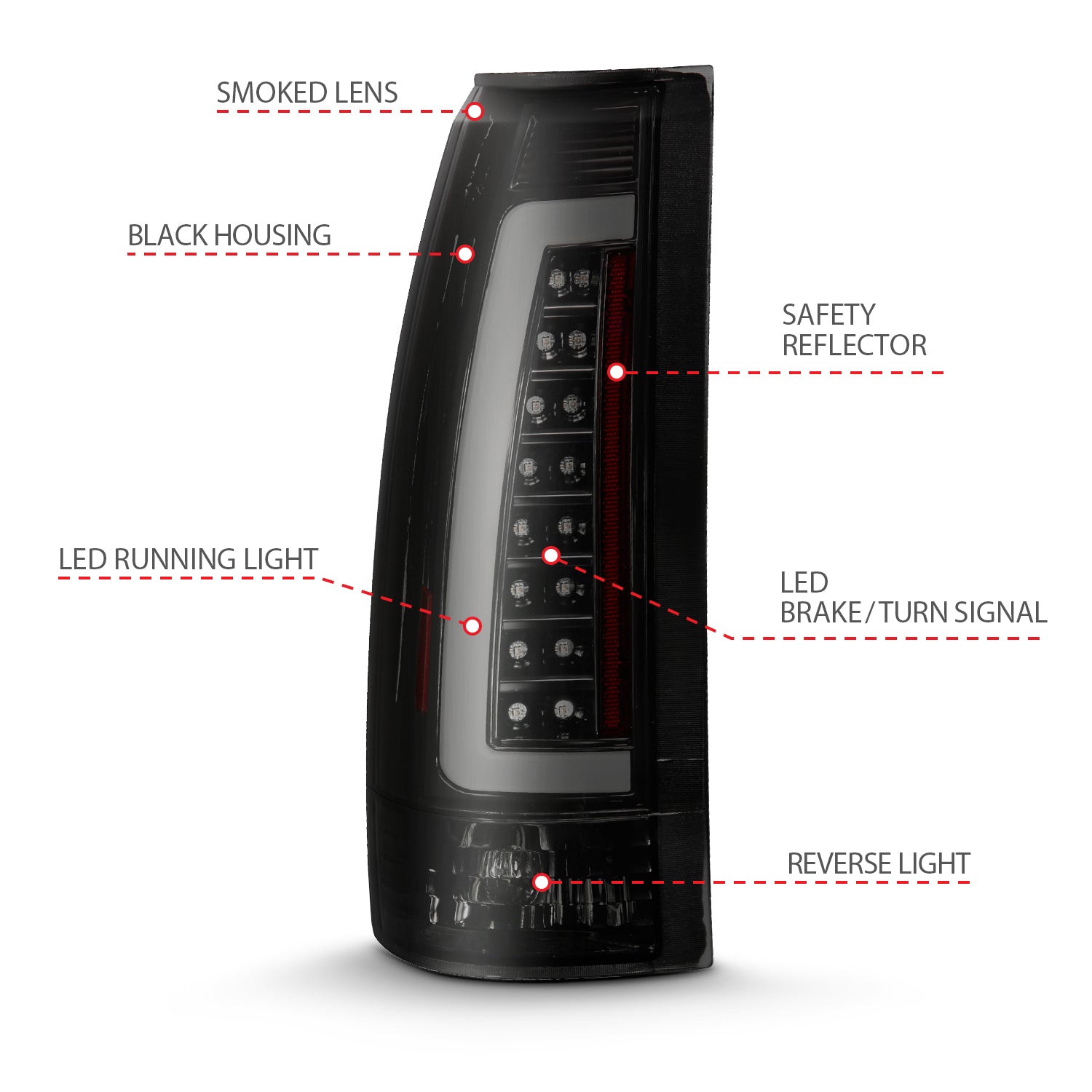 Tail Light Assembly by ANZO USA