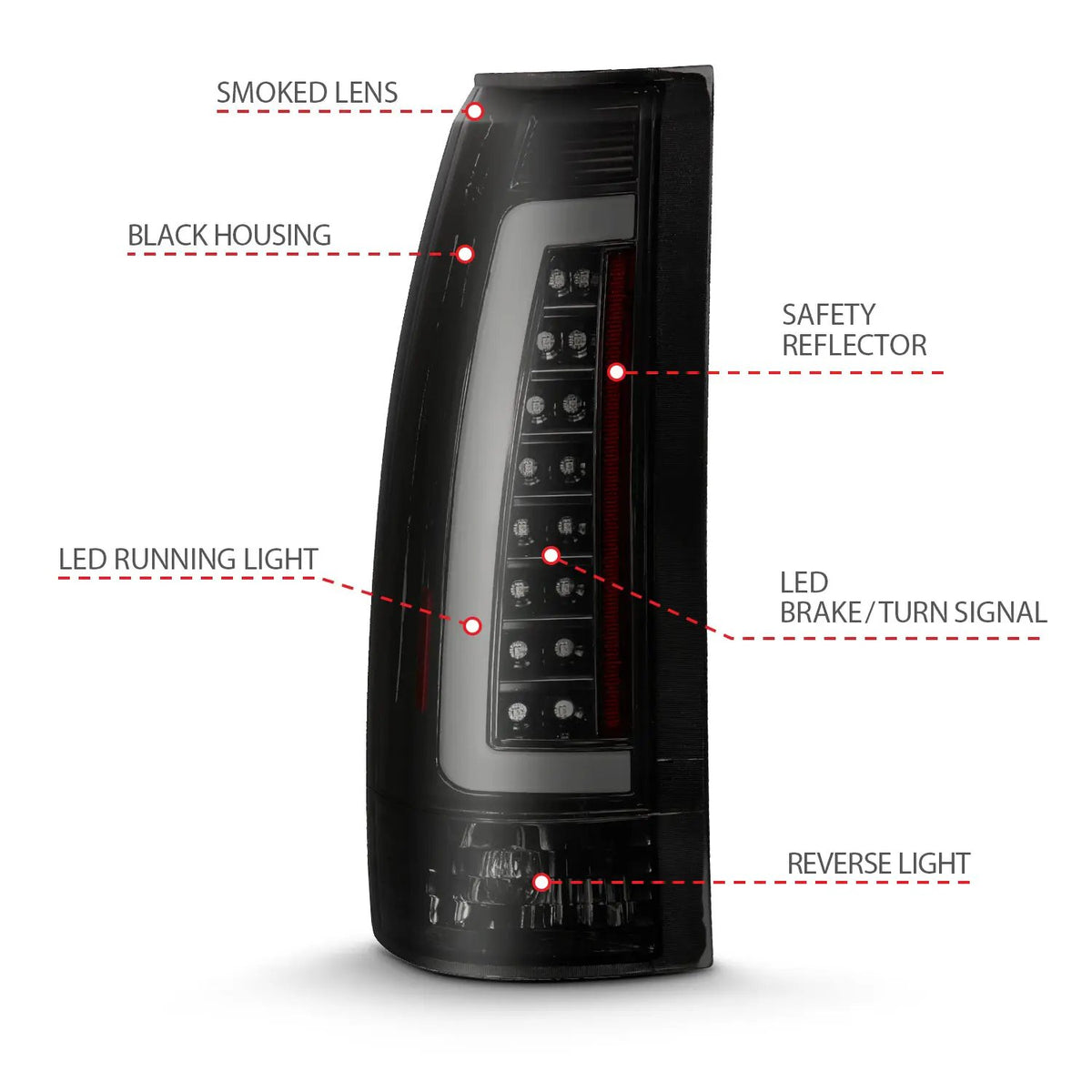 Tail Light Assembly by ANZO USA