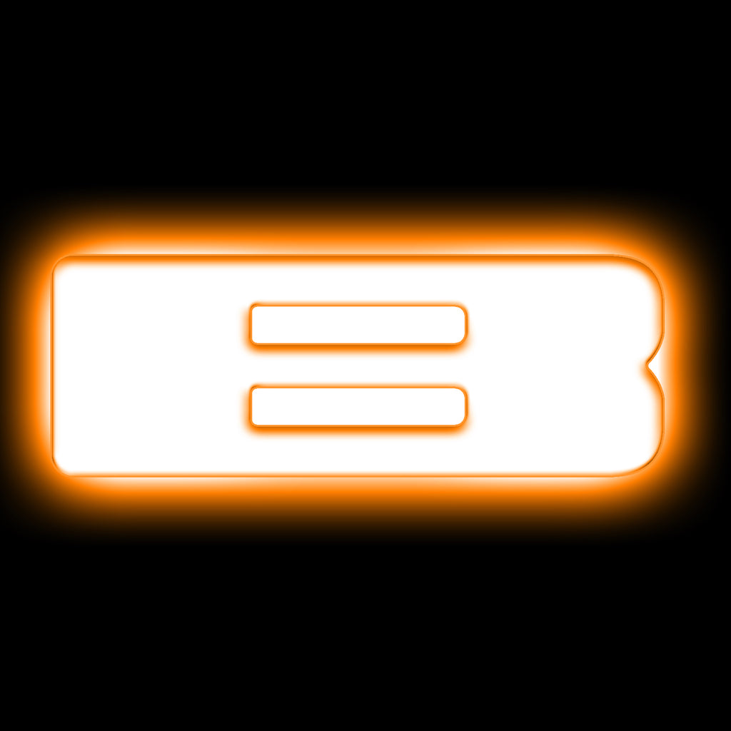 Universal Illuminated LED Letter Badges - Matte White Surface Finish - B by Oracle Lighting
