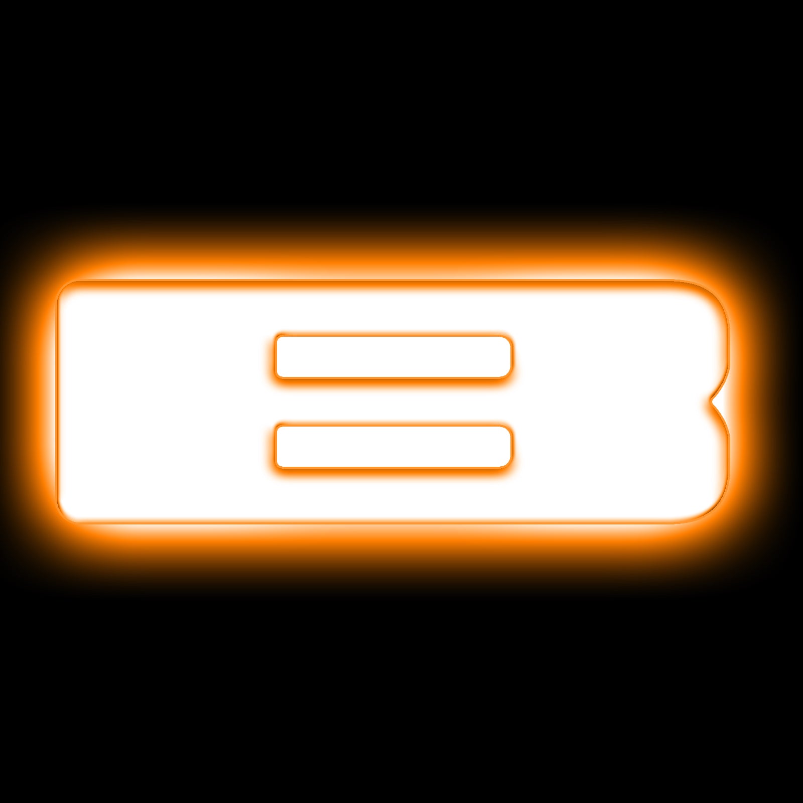 Universal Illuminated LED Letter Badges - Matte White Surface Finish - B by Oracle Lighting