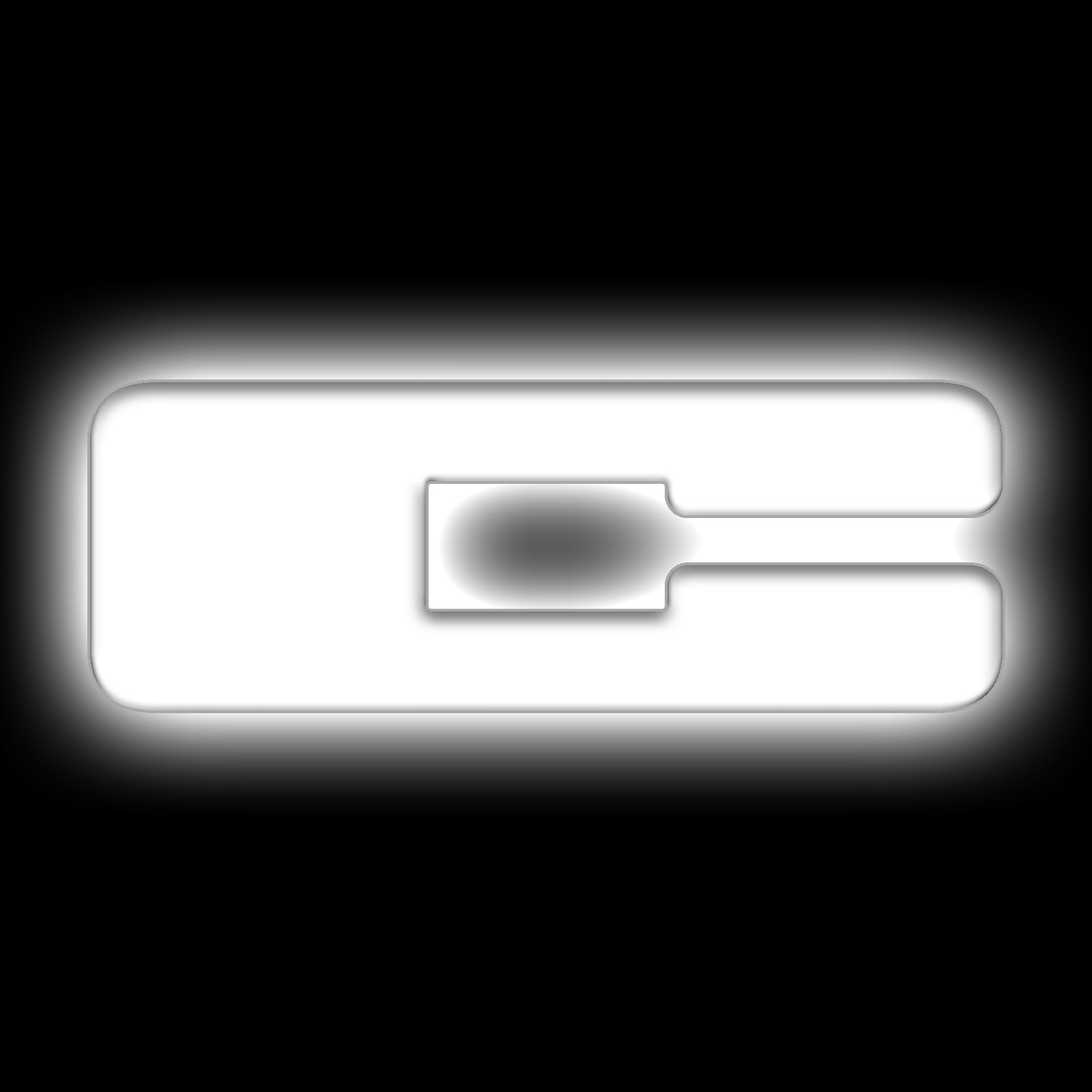 Universal Illuminated LED Letter Badges - Matte White Surface Finish - C by Oracle Lighting
