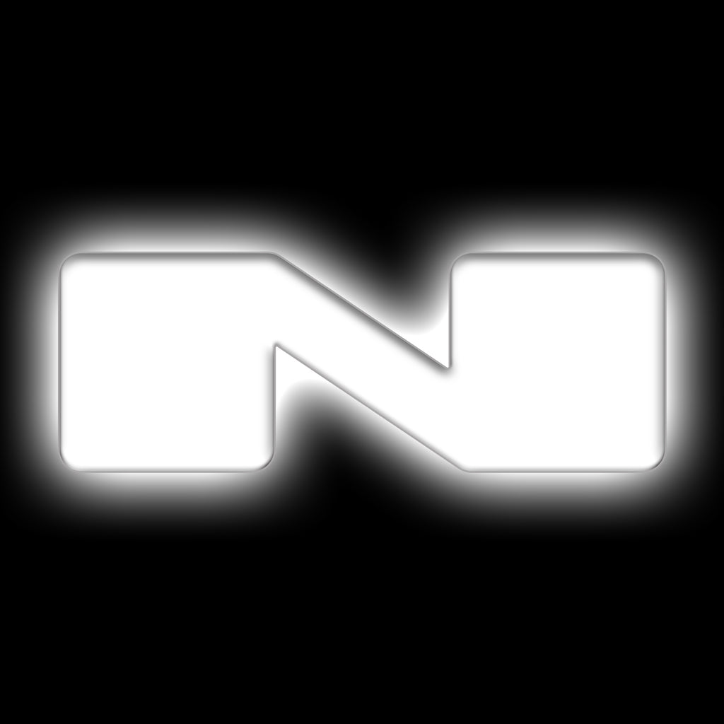 Universal Illuminated LED Letter Badges - Matte White Surface Finish - N by Oracle Lighting