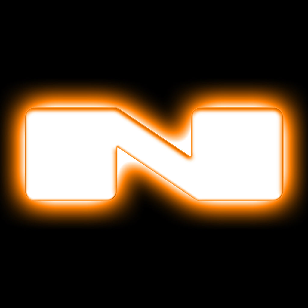 Universal Illuminated LED Letter Badges - Matte White Surface Finish - N by Oracle Lighting