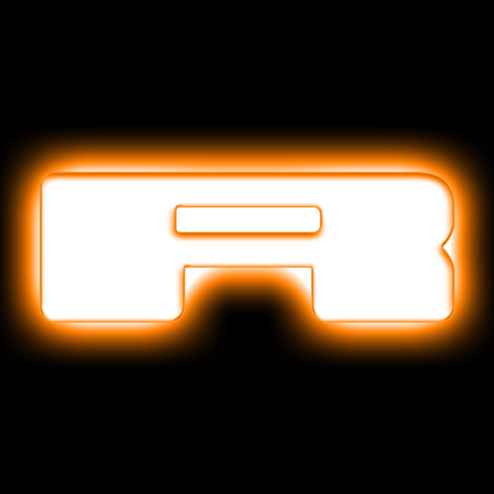 Universal Illuminated LED Letter Badges - Matte White Surface Finish - R by Oracle Lighting
