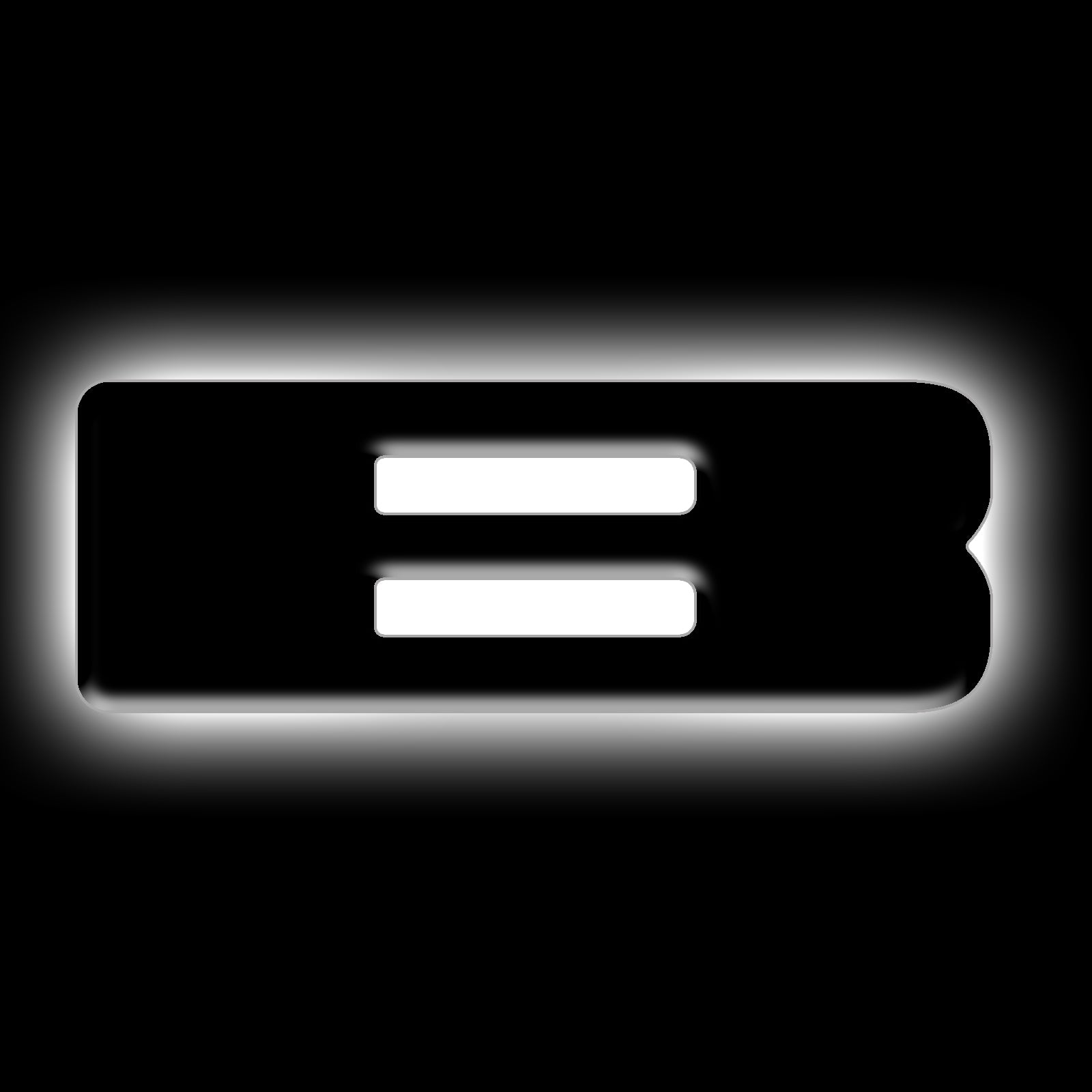 Universal Illuminated LED Letter Badges - Matte Black Surface Finish - B by Oracle Lighting