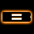 Universal Illuminated LED Letter Badges - Matte Black Surface Finish - B by Oracle Lighting