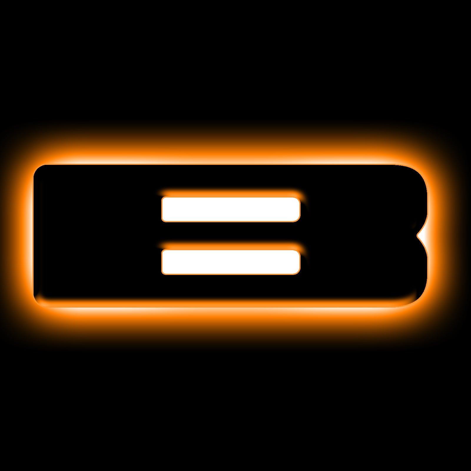 Universal Illuminated LED Letter Badges - Matte Black Surface Finish - B by Oracle Lighting