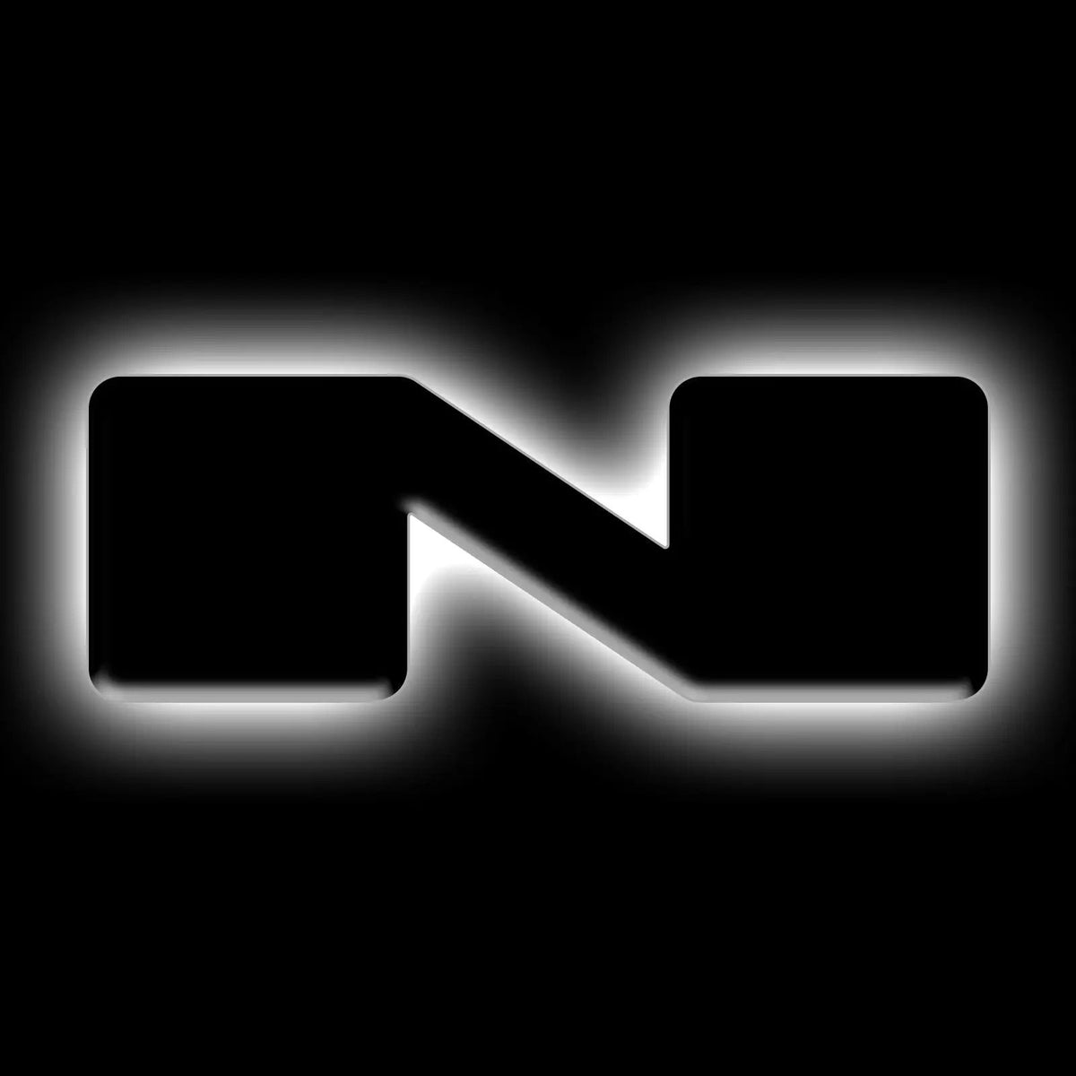 Universal Illuminated LED Letter Badges - Matte Black Surface Finish - N by Oracle Lighting