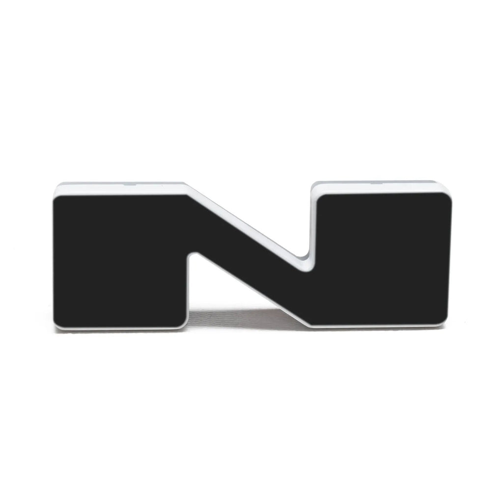 Universal Illuminated LED Letter Badges - Matte Black Surface Finish - N by Oracle Lighting