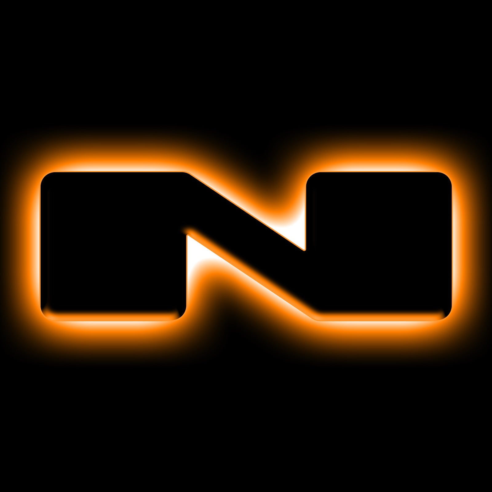 Universal Illuminated LED Letter Badges - Matte Black Surface Finish - N by Oracle Lighting