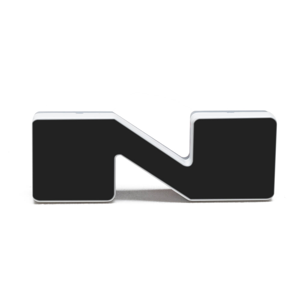 Universal Illuminated LED Letter Badges - Matte Black Surface Finish - N by Oracle Lighting