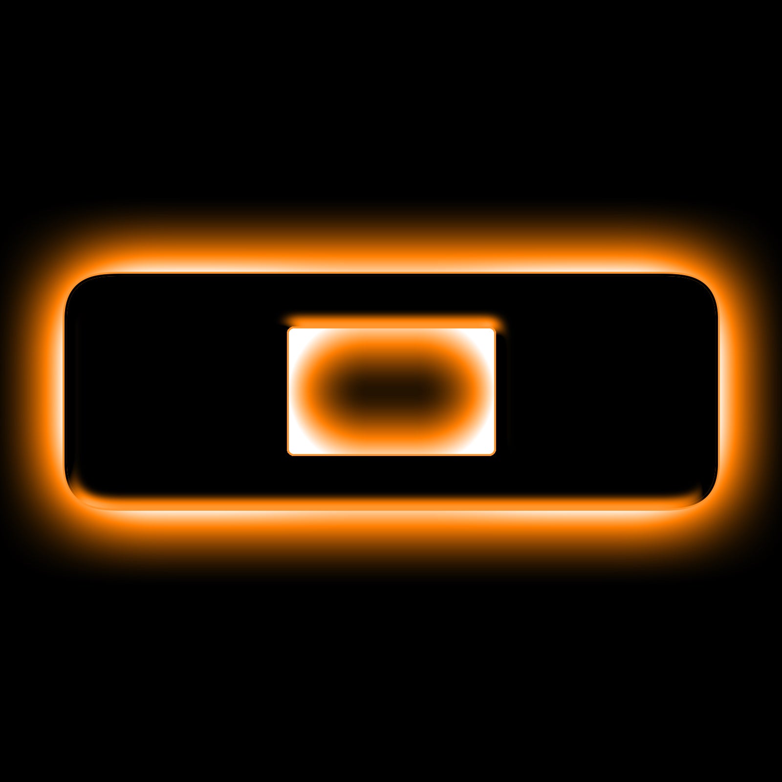 Universal Illuminated LED Letter Badges - Matte Black Surface Finish - O by Oracle Lighting