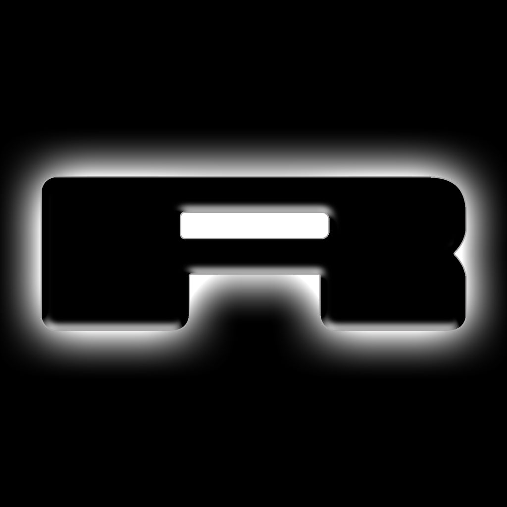 Universal Illuminated LED Letter Badges - Matte Black Surface Finish - R by Oracle Lighting