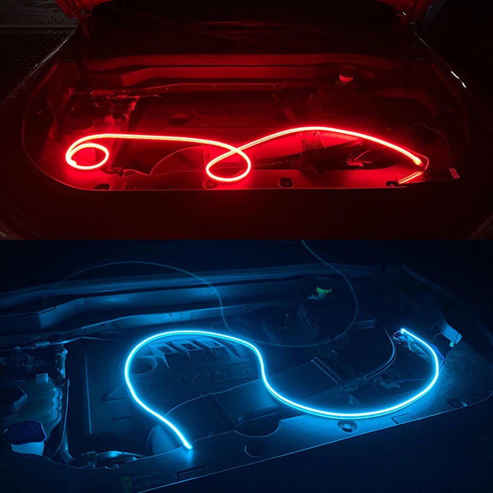 180cm 12V Car Front Hood LED Daytime Running Decorative Flexible Light Strip Waterproof IP68 for Cars Trucks SUVs by Nino Auto Repair