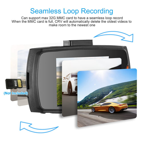 1080P Car DVR Camera Dash Cam Camcorder 90 Degree Angle Loop Recording Night Vison by Nino Auto Repair