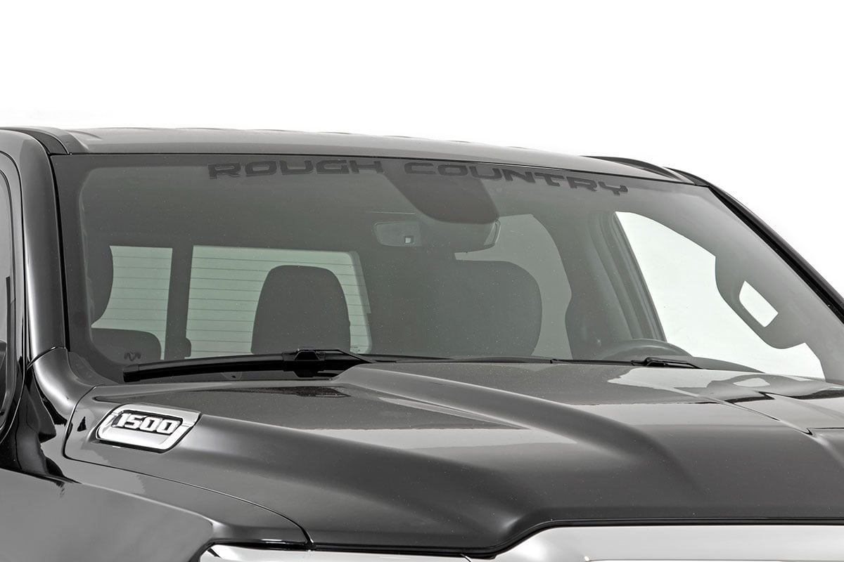 Rough Country Decal | 3.6 Inch x 35 Inch | Gloss Black by Rough Country