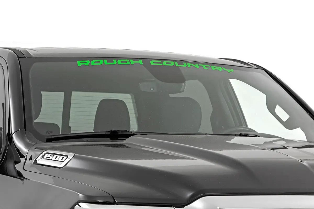 Rough Country Decal | 3.6 Inch x 35 Inch | Kelly Green by Rough Country