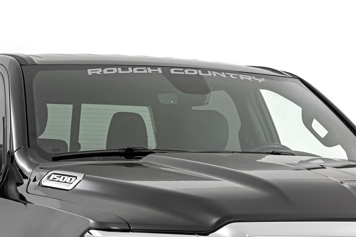 Rough Country Decal | 3.6 Inch x 35 Inch | Silver by Rough Country