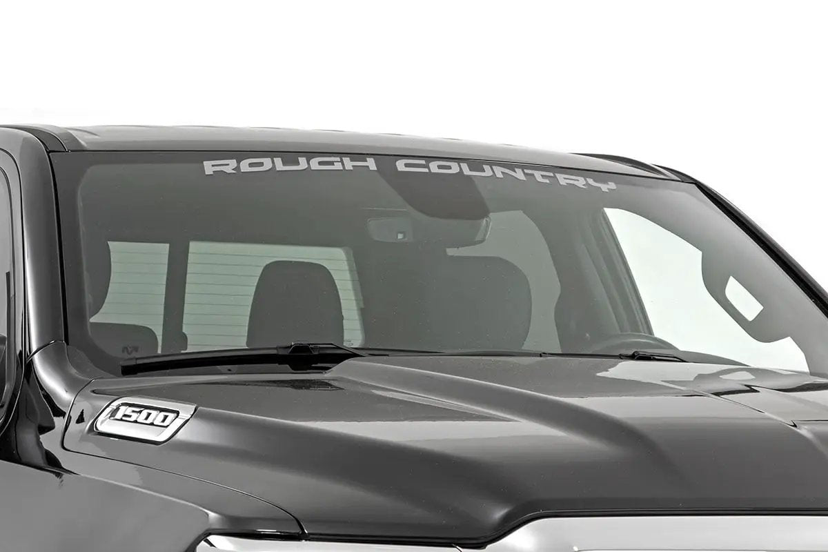 Rough Country Decal | 3.6 Inch x 35 Inch | Silver by Rough Country