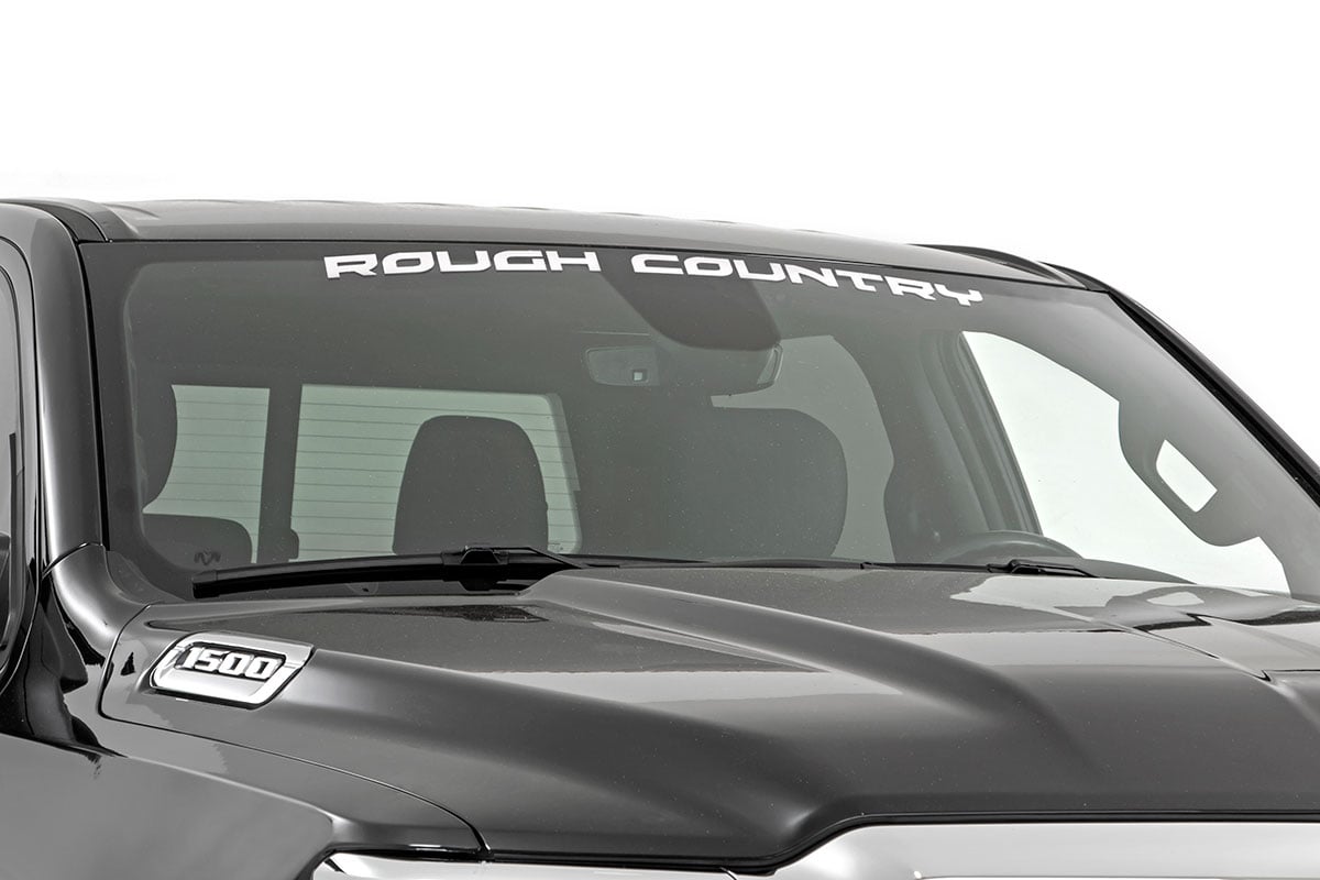 Rough Country Decal | 3.6 Inch x 35 Inch | White by Rough Country