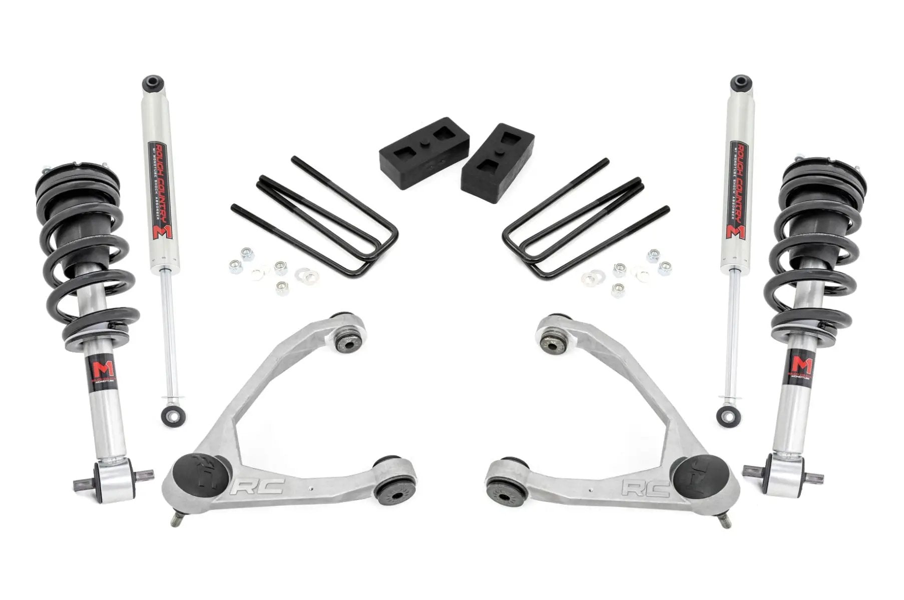 3.5 Inch Lift Kit | Cast Steel | M1 Strut | Chevy/GMC 1500 (07-13) by Rough Country