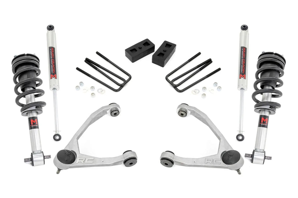 3.5 Inch Lift Kit | Cast Steel | M1 Strut | Chevy/GMC 1500 (07-13) by Rough Country