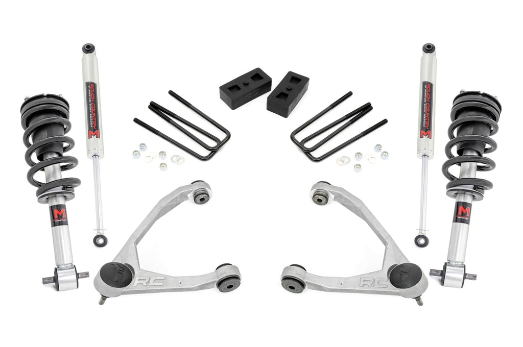 3.5 Inch Lift Kit | Cast Steel | M1 Strut | Chevy/GMC 1500 (07-13) by Rough Country