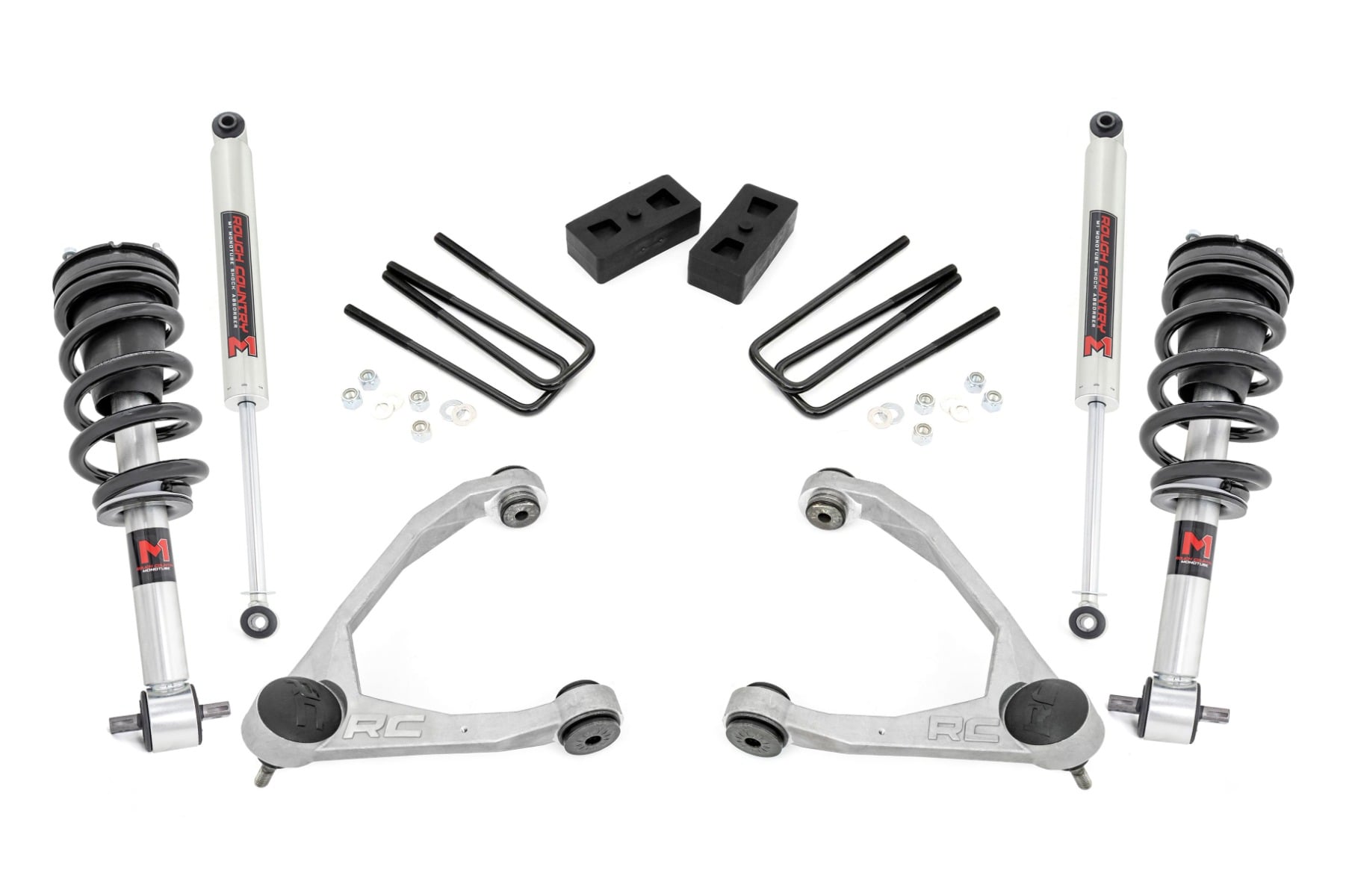 3.5 Inch Lift Kit | Cast Steel | M1 Strut | Chevy/GMC 1500 (07-13) by Rough Country