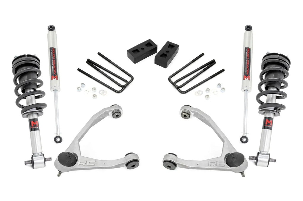 3.5 Inch Lift Kit | Cast Steel | M1 Strut | Chevy/GMC 1500 (07-13) by Rough Country