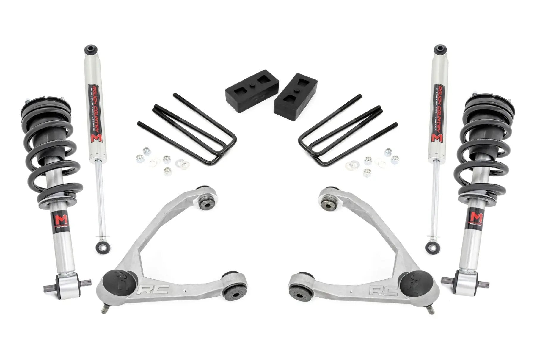 3.5 Inch Lift Kit | Cast Steel | M1 Strut | Chevy/GMC 1500 (07-13) by Rough Country