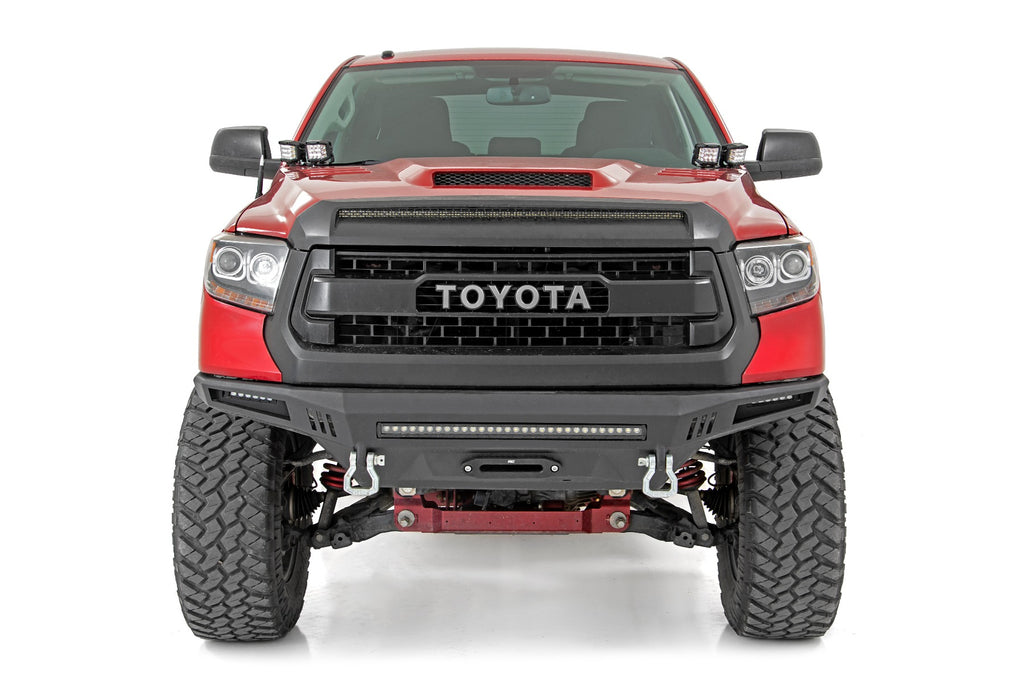 LED Light Kit | Ditch Mount | Dual 2" Black Pairs | White DRL | Toyota Tundra (14-21) by Rough Country
