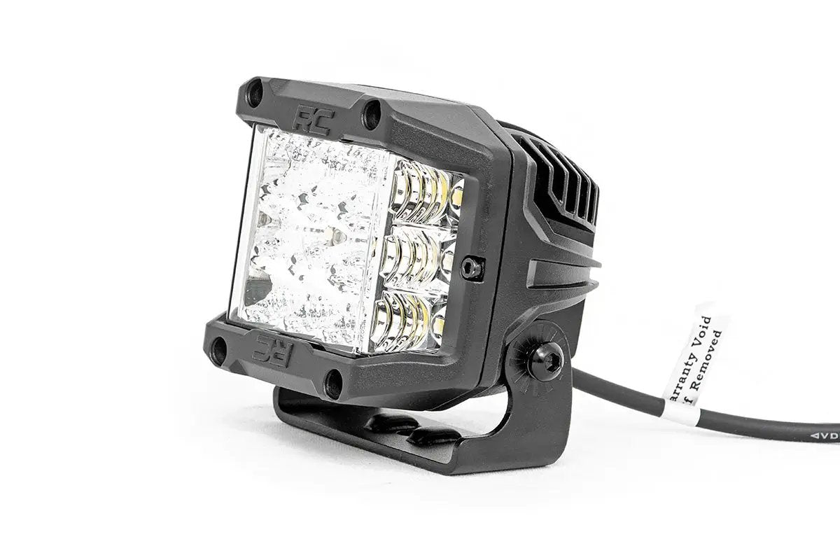 3 Inch Chrome Series LED Lights | Wide Angle Osram | Pair by Rough Country