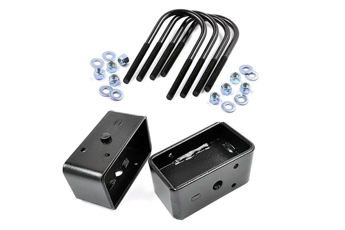 3 Inch Block & U-Bolt Kit | Ford Excursion/F-250 Super Duty/F-350 Super Duty by Rough Country