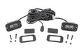 3x1.75 Inch Black Series | Yellow | LED Slim Aux | SAE Fog | Flush Mount | Pair by Rough Country
