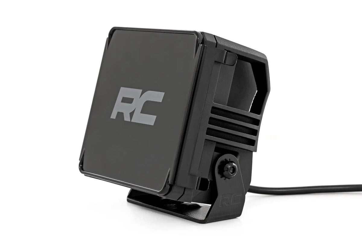 4 Inch LED Amber Light Pods | Square | Amber DRL | Pair by Rough Country