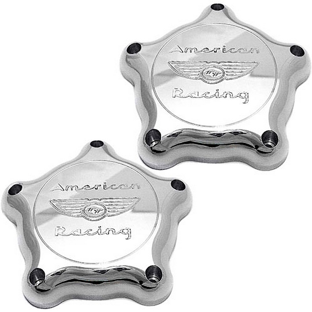 AR CAP BONNEVILLE FLAT TT CHROME PAIR by American Racing