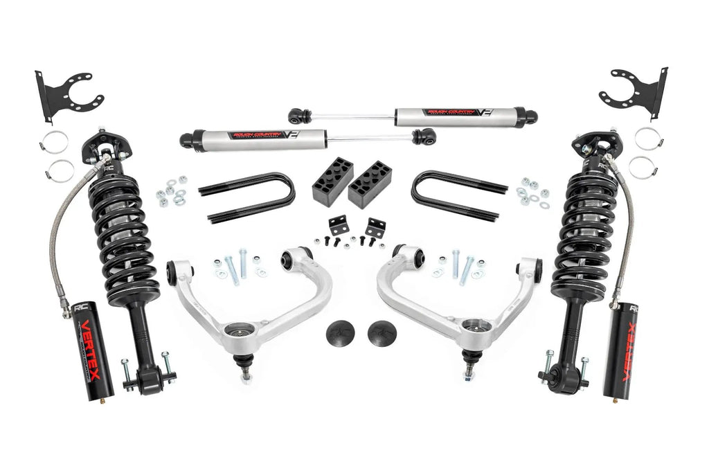 3 Inch Lift Kit | Fabbed UCA | Vertex/V2 | Ford F-150 4WD (2021-2026) by Rough Country