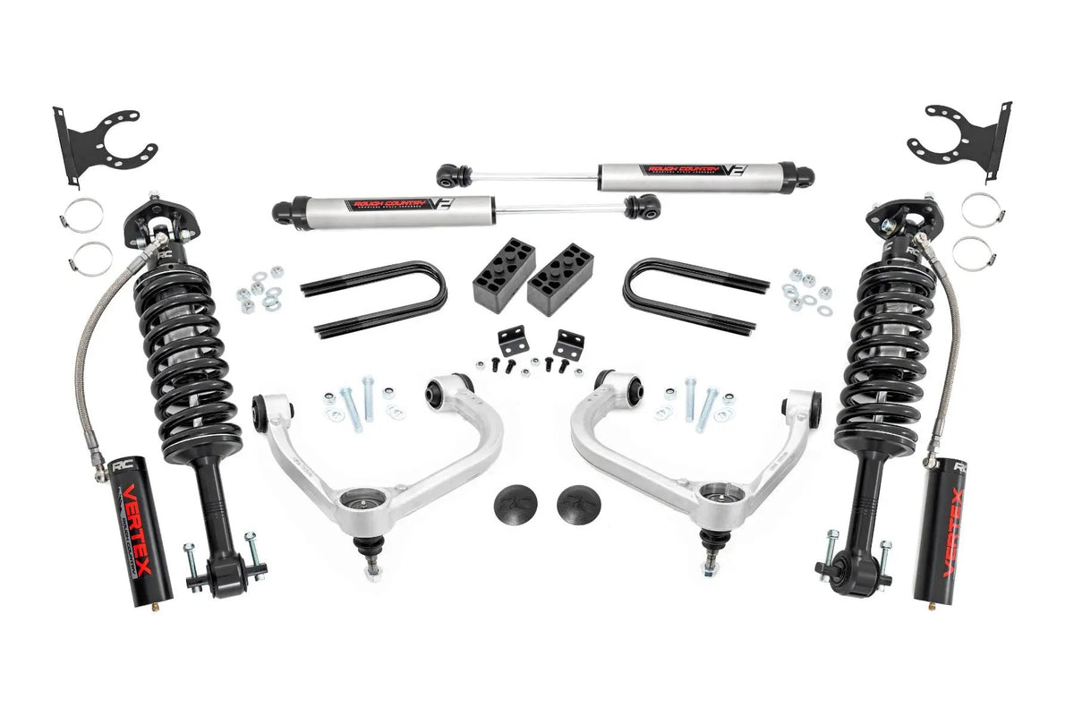 3 Inch Lift Kit | Fabbed UCA | Vertex/V2 | Ford F-150 4WD (2021-2026) by Rough Country