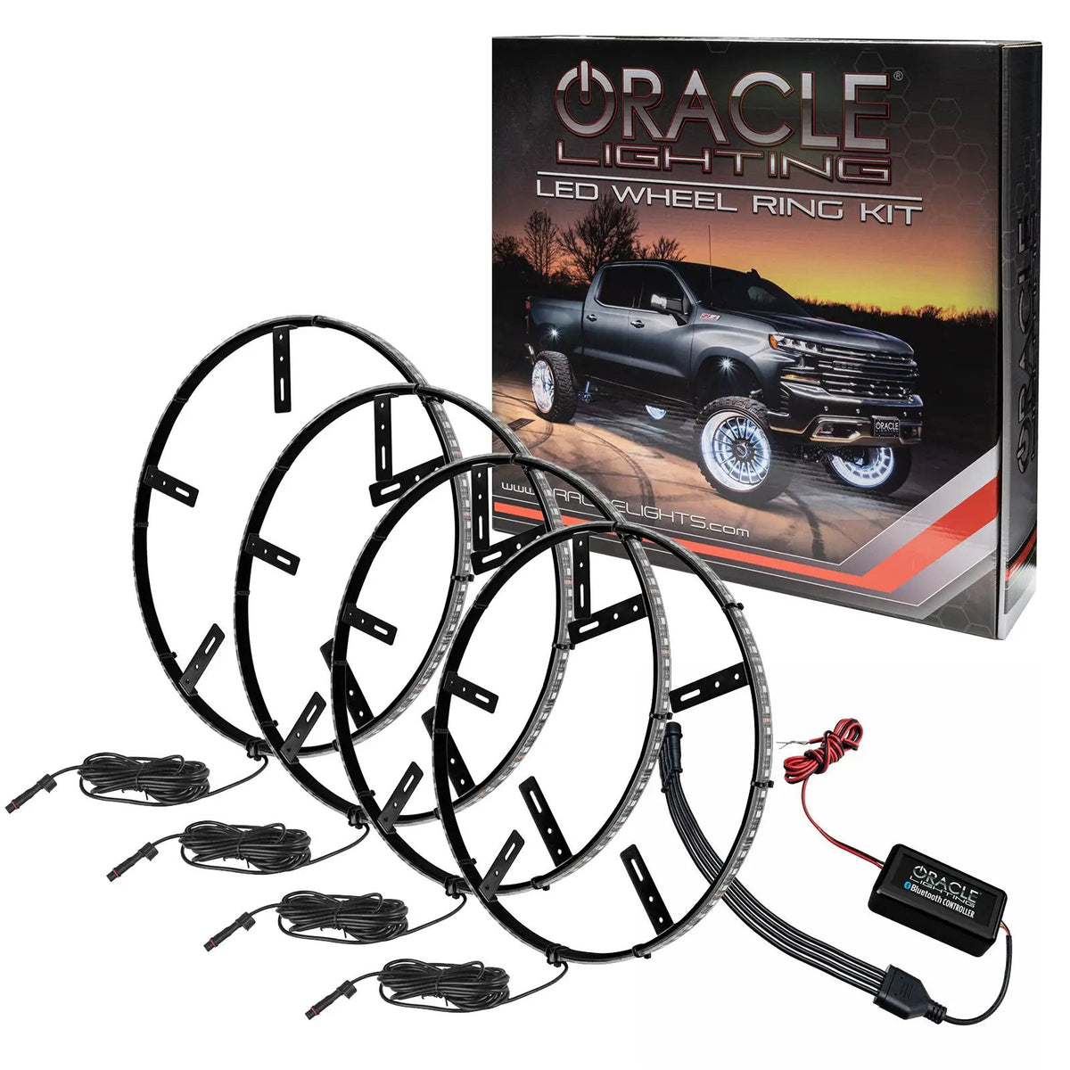 ORACLE Lighting LED Illuminated Wheel Rings - Dynamic ColorSHIFT by Oracle Lighting