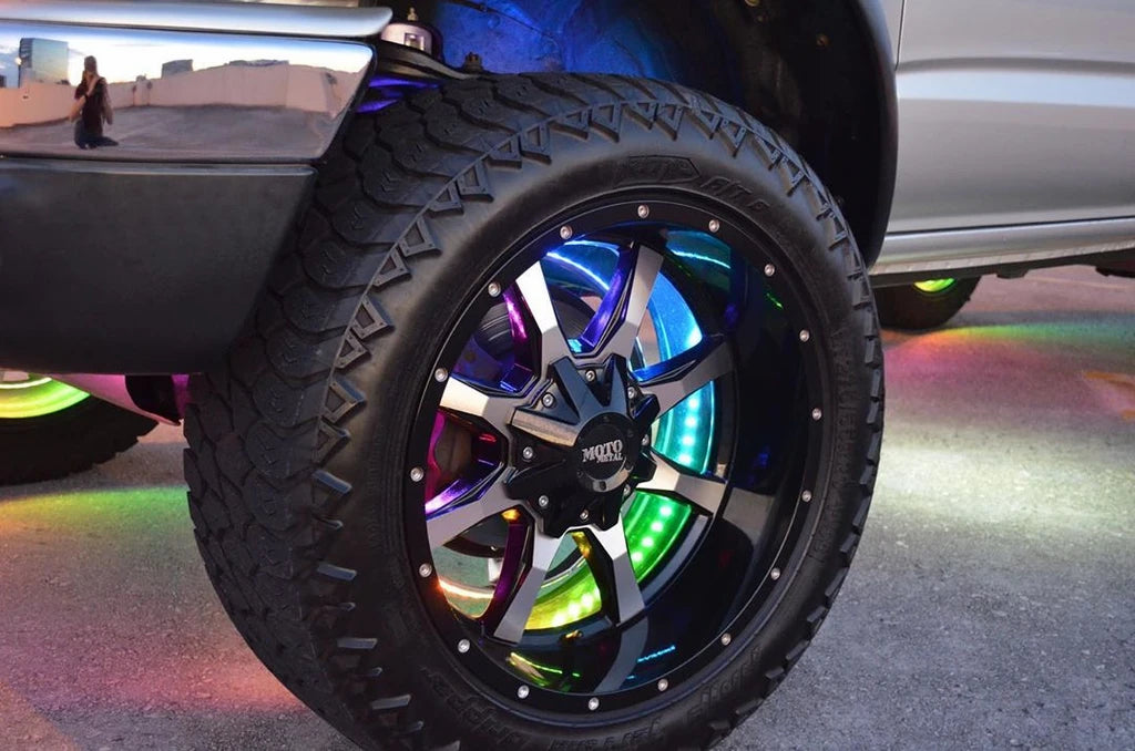 ORACLE Lighting LED Illuminated Wheel Rings - Dynamic ColorSHIFT by Oracle Lighting