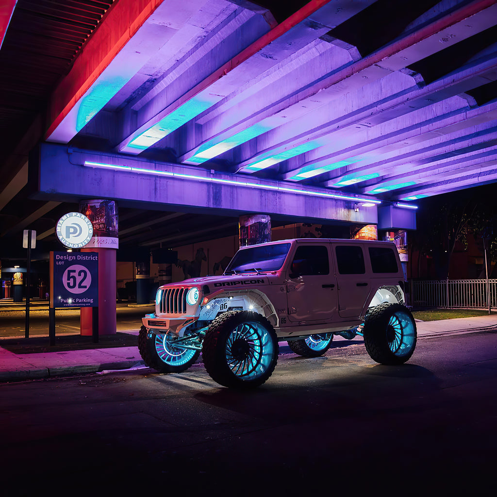 ORACLE Lighting LED Illuminated Wheel Rings - Dynamic ColorSHIFT by Oracle Lighting