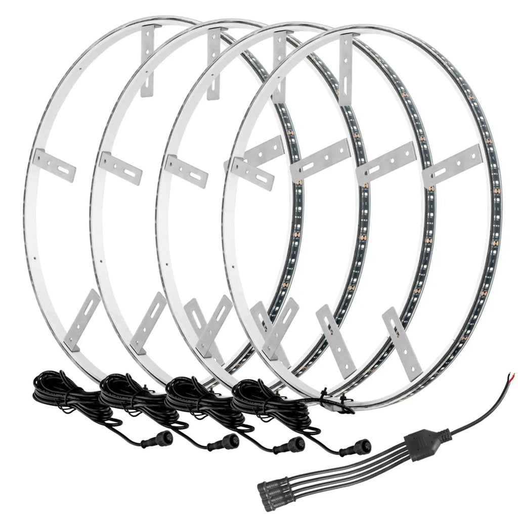 ORACLE Lighting LED Illuminated Wheel Rings - Dynamic ColorSHIFT by Oracle Lighting