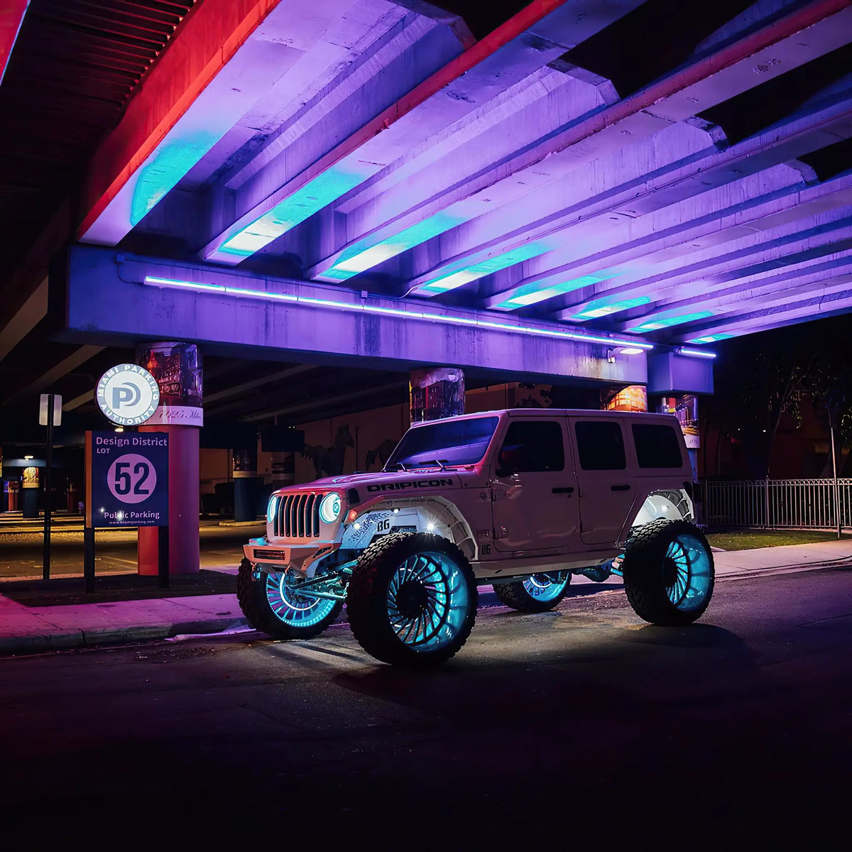 ORACLE Lighting LED Illuminated Wheel Rings - ColorSHIFT with No Remote by Oracle Lighting