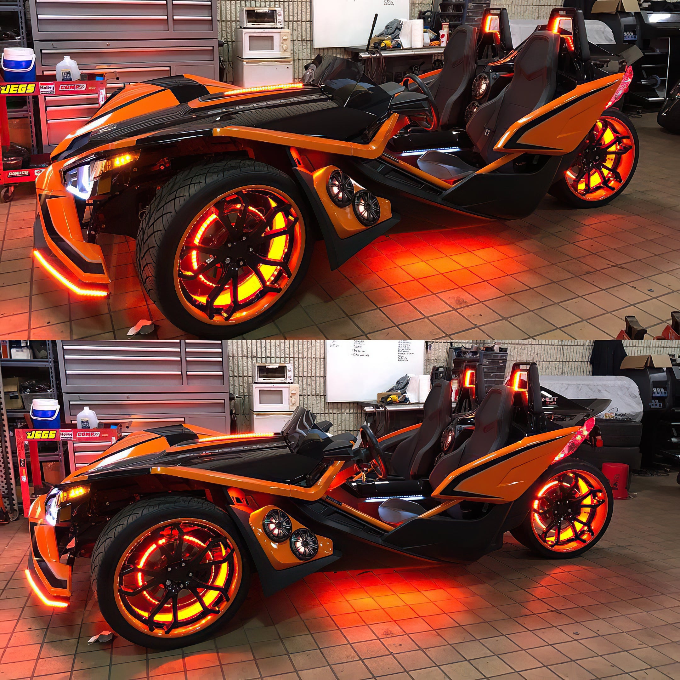 ORACLE Lighting LED Illuminated Wheel Rings - ColorSHIFT with No Remote by Oracle Lighting