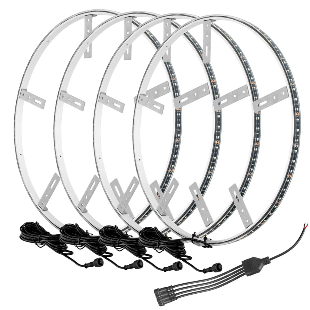 ORACLE Lighting LED Illuminated Wheel Rings - ColorSHIFT with No Remote by Oracle Lighting