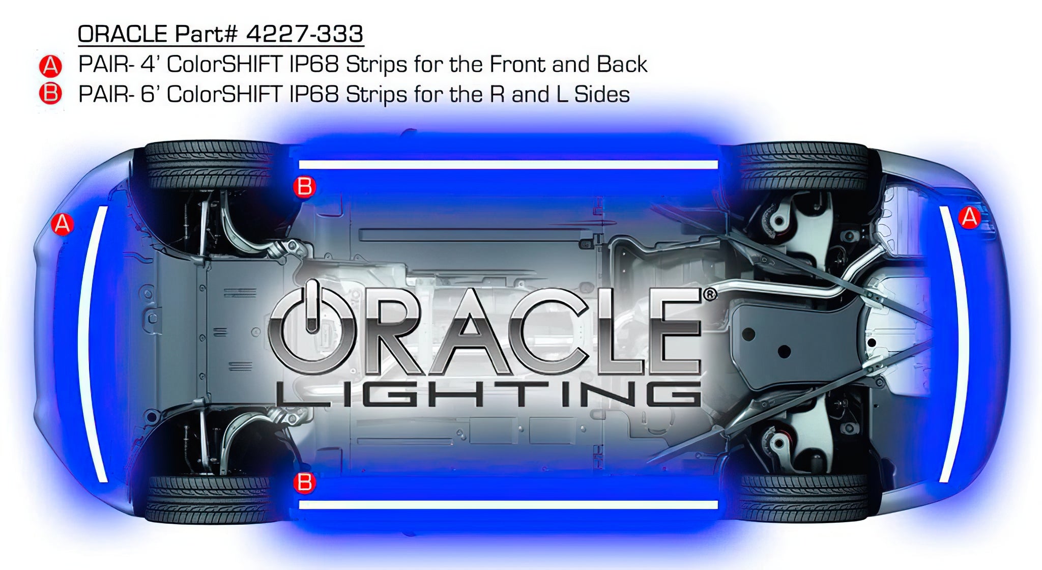 ORACLE Lighting Universal ColorSHIFT LED Underbody Kit by Oracle Lighting