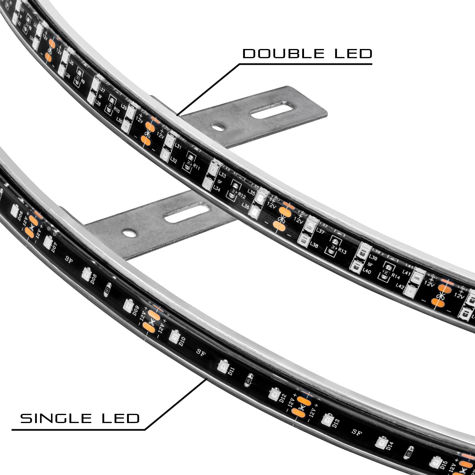 ORACLE Lighting LED Illuminated Wheel Rings - Double LED - White by Oracle Lighting