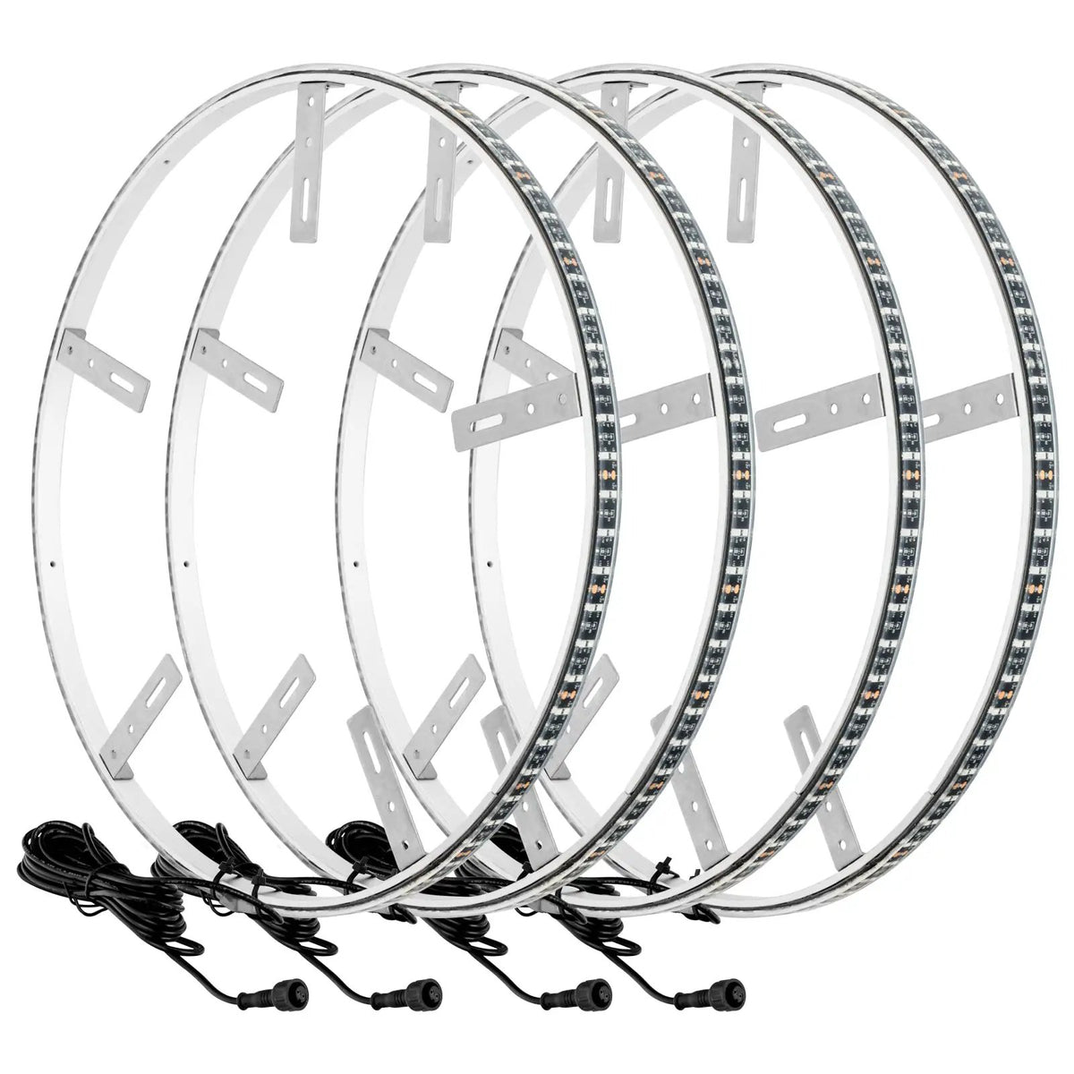 Blue LED Illuminated Wheel Rings, Double LED by Oracle Lighting